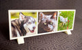 Horizontal Photo Magnet Display Stand  - Holds 3 Custom Photo