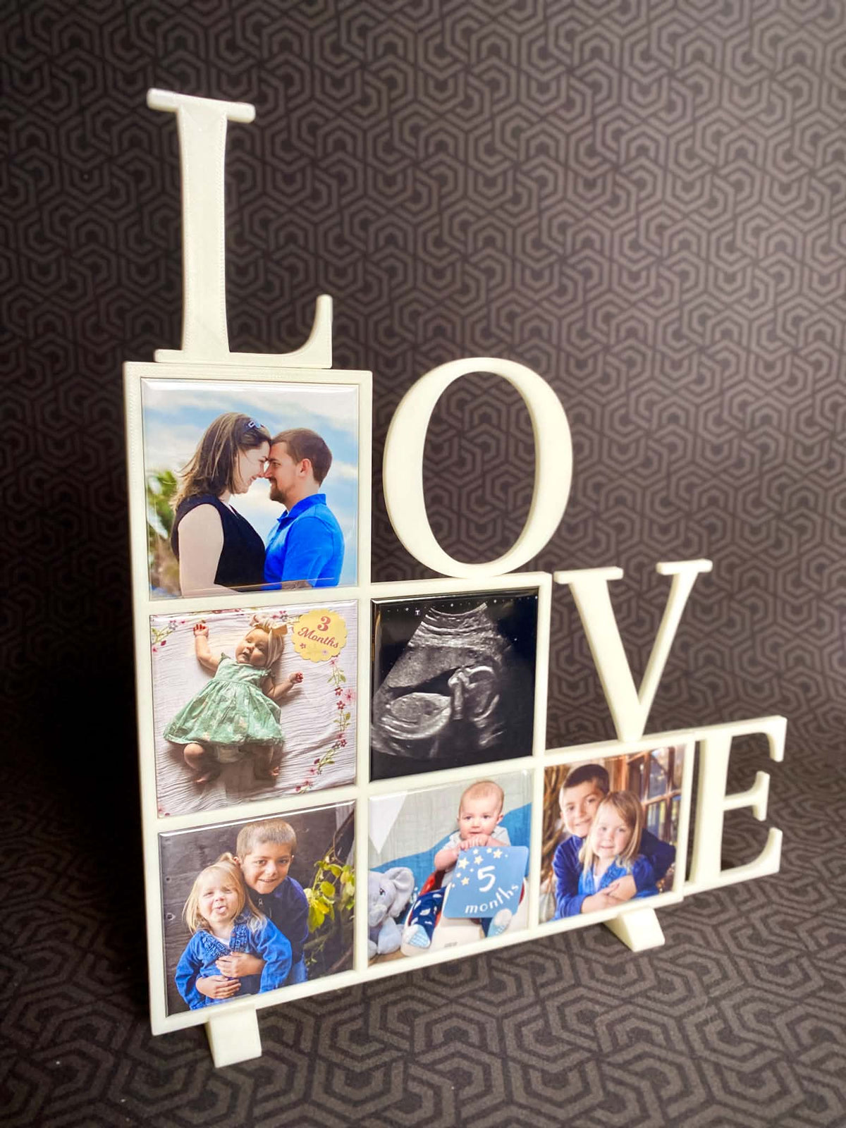 LOVE Photo Magnet Display Stand – Holds 6 Custom Photo Magnets